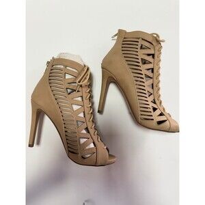 Paprika Women's  Open Weave Platform Wedge High Heel Shoes size 7.5